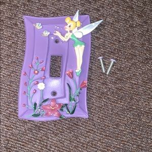 Purple Tinkerbell Light Switch Cover
